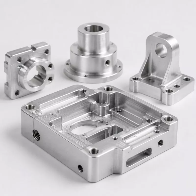 CNC bearbejdet aluminiumskomponent